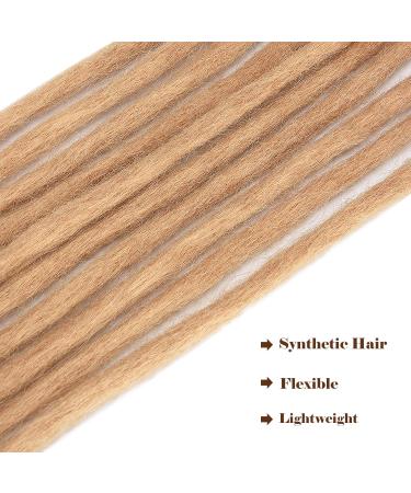 Buy No LIFE 10PCS 50cm Blond Dreadlock Extensions - Synthetic One-Sided Crocheted Dreadlocks for Fashion Men & Women | Jamaica Punk Hip-Hop Reggae Hair Wigs - Buy Online on GoSupps.com