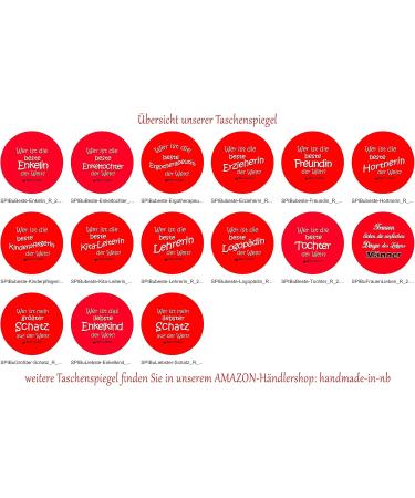 Pocket Mirror for Best Aunt 56mm Round Button Mirror | Perfect Gift Idea - Buy Online on GoSupps.com