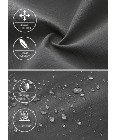 Libin Men's Quick Dry Stretch Cargo Shorts - Grey, Large | Lightweight Golf, Hiking & Travel Shorts for Fishing & Work - Buy Online on GoSupps.com