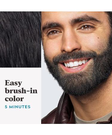 Just For Men Mustache & Beard Coloring - Real Black - 3 Pack 1 Count with Brush for Easy Application - Buy Online on GoSupps.com