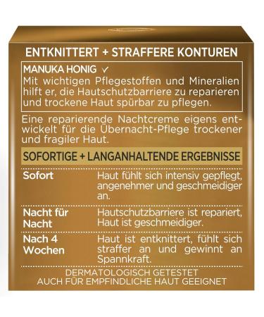 L'Or al Paris Age Perfect Night Care - Extra-Rich Anti-Aging Facial Cream for Very Dry Skin with Manuka Honey & Calcium - 50ml (Pack of 2) - Nourish & Tighten - Buy Online on GoSupps.com