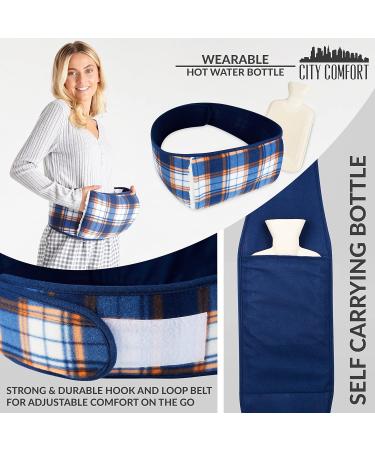 CityComfort Tartan Hot Water Bottle Belt - Wearable Hot Water Bottle Pouch - Buy Online on GoSupps.com