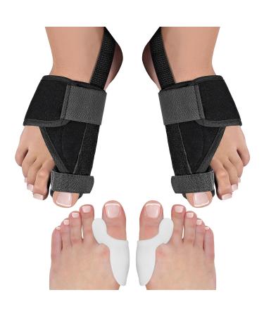 Valgofit Hallux Valgus Correction Rail with Silicone Toe Spreaders - Universal Size BPA Free Night Splint for Men & Women - Day & Night Use - Buy Online on GoSupps.com