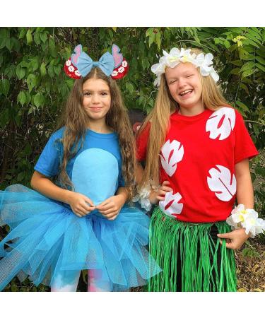 HXPLN Mouse Ears Headband Stitch Ears Glitter Headband for Adult Women Girls Parks Ears for Trips Party Cosplay Costume Accessories Blue&red - Buy Online on GoSupps.com