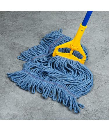 Matthew Cleaning Heavy Duty Mop Head Commercial Replacement for General and Floor Cleaning  Wet Industrial Blue Cotton Looped End String Head Refill (Pack of 3) Blue Blue 3 Count (Pack of 1) - Buy Online on GoSupps.com