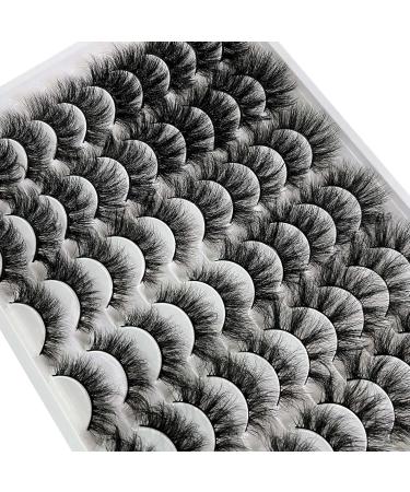 Newcally Fluffy Wispy 20MM 5D Volume Fake Eyelashes - 6 Styles - 30 Pairs Bulk Pack - Buy Online on GoSupps.com