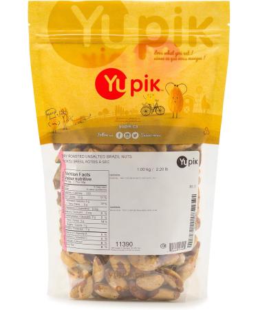 Yupik Dry Roasted Brazil Nuts 1 kg Gluten-Free Vegan Kosher Shelled Nuts Unsalted Lightly Roasted Oil-Free Excellent Source of Selenium Crunchy Healthy Snacks 1 kg (Pack of 1) - Buy Online on GoSupps.com