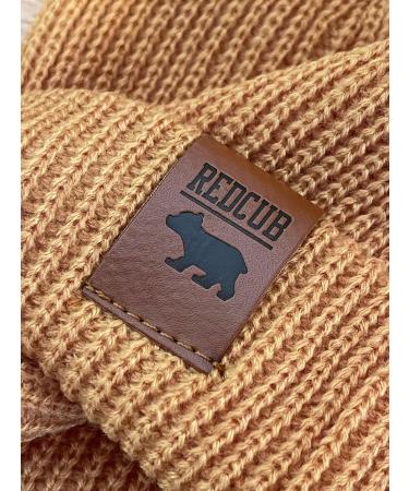 RED CUB Toddler Baby Beanie | Unisex Acrylic Knit Winter Hat | Mustard Yellow 12-36 Months - Buy Online on GoSupps.com