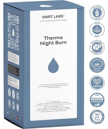L Carnitine Thermo Night Burn: Liquid Nighttime Fat Burner for Fast Weight Loss - Caffeine-Free & Natural Formula for Women and Men - Buy Online on GoSupps.com
