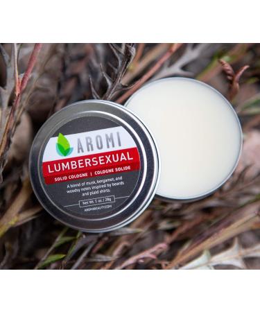 Aromi Solid Cologne | Cashmere Woods and Musk Scent Powdery Fragrance Musk Travel Alcohol-Free Concentrated Wax-Based Scent Men's Stocking Stuffer Gift (Lumbersexual) - Buy Online on GoSupps.com