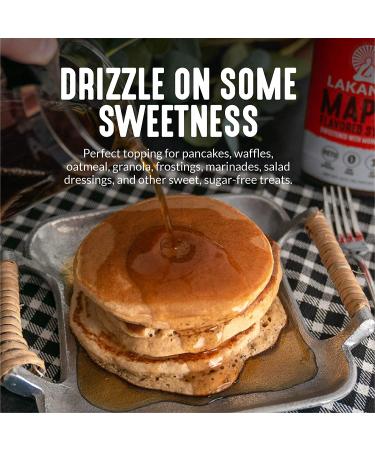 Lakanto Sugar Free Maple Syrup - Vegan & Keto Friendly Monk Fruit Sweetener | 1g Net Carbs | Ideal for Pancakes, Waffles, Oatmeal, Coffee, Tea, Granola, Frosting & More (13 fl oz - Pack of 3) - Buy Online on GoSupps.com