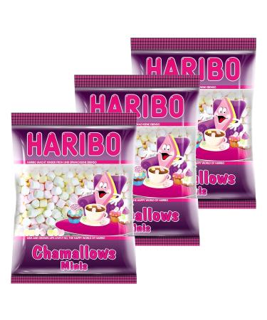 Buy Haribo Chamallows Minis - Set of 3 Bags (200g Each) | Foam Sugar Marshmallows | International Shipping Available - Buy Online on GoSupps.com
