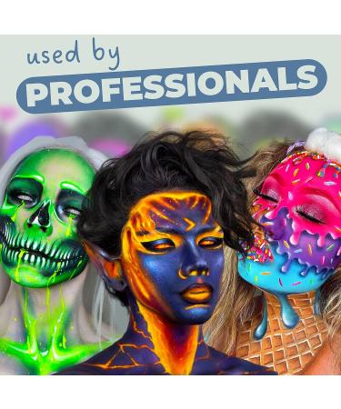Blue Squid PRO Face Paint - Classic Grey 30g - Water Activated Professional Face & Body Paint for Adults & Kids - Halloween SFX Makeup - Buy Online on GoSupps.com