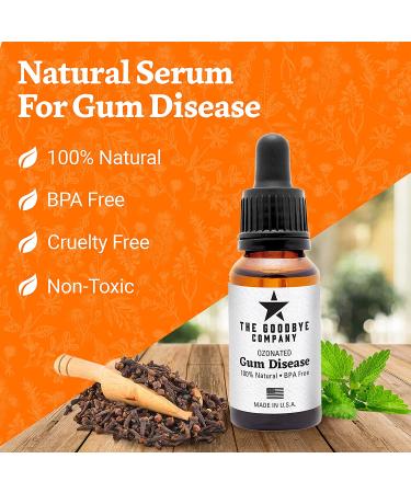 Ozonated GoodBye Gum Disease - Natural and Effective Oral Gum Disease Treatment with Neem and Clove Oils - 0.5 Fl Oz - Buy Online on GoSupps.com
