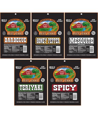 Buffalo Bills 10-Piece Assorted Jerky Sampler Gift Box (10 packs of assorted jerky) - Buy Online on GoSupps.com