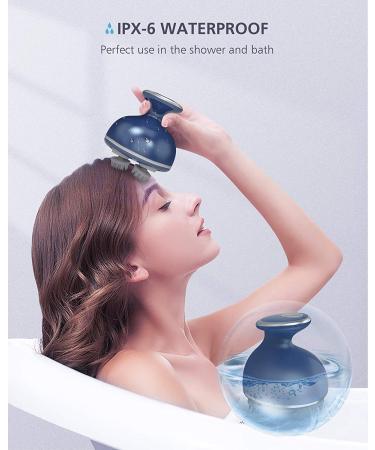 COMFIER Head Massager  Cordless Scalp Massager with 4 Kneading Massage Heads & 68 Nodes  Portable Handheld Hair Massager for Hair Growth Stress Relax Ideal Gifts for Women Men Blue - Buy Online on GoSupps.com