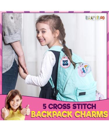 Kids' Cross Stitch Kits: 5 Stamped Designs for Beginners | Needlepoint & Embroidery Kit for Girls - Buy Online on GoSupps.com