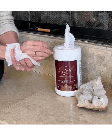 Soul Wipe Hand Sanitizing Wipe - Meditative Tool for Root Chakra Energy - Buy Online on GoSupps.com