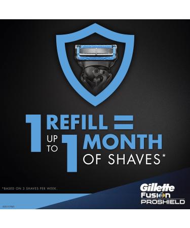 Gillette Fusion Proshield Chill Razor Blade Refills 4 count - Buy Online on GoSupps.com