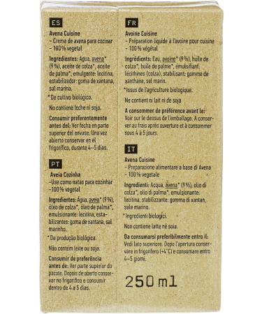 Oatly 7394376615887 Liquid Oat Cream 250 ml - Pack of 6 - Buy Online on GoSupps.com