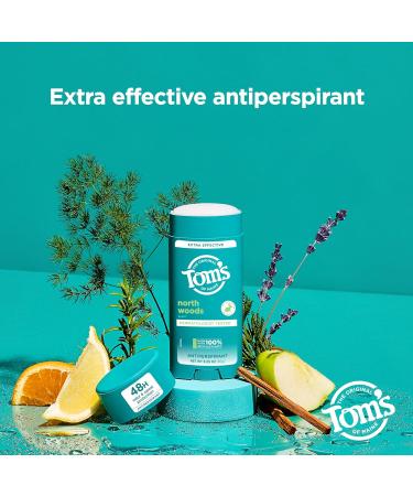 Tom s of Maine North Woods Antiperspirant for Men and Women With Recycled Aluminum 3.25 oz North Woods AP 3.25 Ounce (Pack of 1) - Buy Online on GoSupps.com