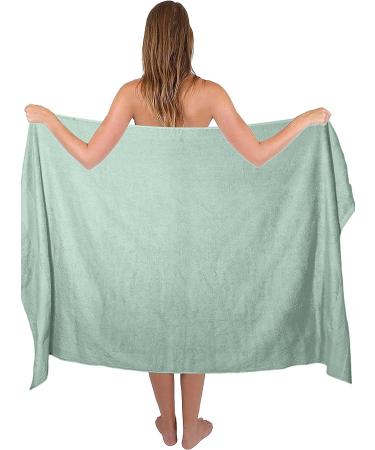 Belizzi Home Premium Cotton Oversized Bath Sheet 2 Pack 35x70 - Sea Green - Buy Online on GoSupps.com