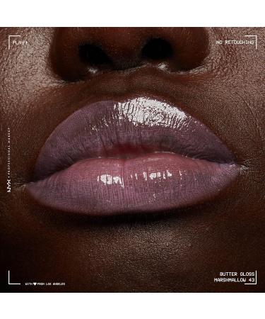 Nyx Butter Gloss Marshmallow (Muted Lilac) - Pack of 2 | Non-Sticky Lip Gloss - Buy Online on GoSupps.com