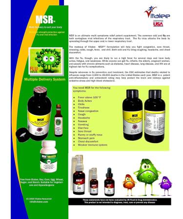 Vitalee Nanomed MSR Rapid Relief Drink for Cough, Running Nose, Sore Throat & Flu - 120ml - Buy Online on GoSupps.com