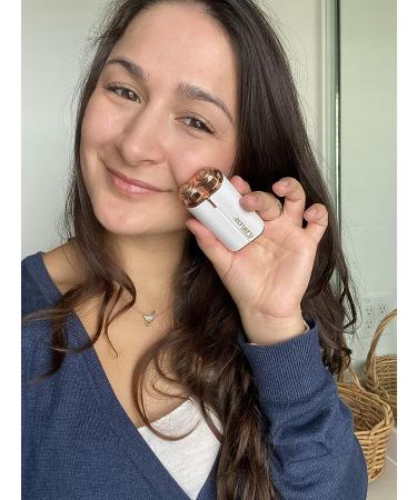 Finishing Touch Flawless Women's Painless Hair Remover Face Duo - Dermatologist Approved Electric Shaver - Hypoallergenic White/Rose Gold - Buy Online on GoSupps.com