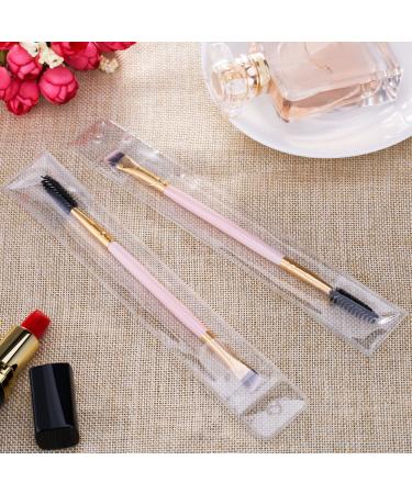 Frienda 3 Pack Eyebrow Brush & Spoolie Set - Double Handle Angled Brush and Comb for Brow Powders, Waxes, Gels - Pink - Buy Online on GoSupps.com
