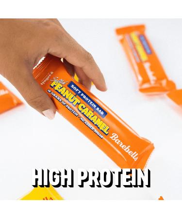 Buy Barebell's Soft Protein Bar - Salted Peanut Caramel 16g Protein Low Sugar No Palm Oil | 12 x 55g - International Shipping - Buy Online on GoSupps.com
