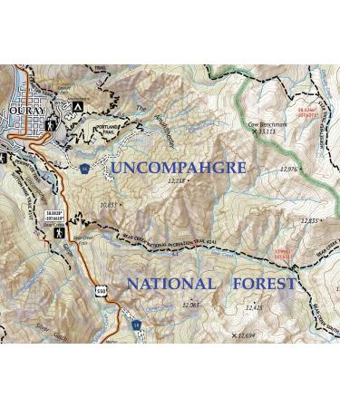 Uncompahgre Wilderness Topographic Hiking Map - Colorado Outdoor Trail Maps (2019) - Buy Online on GoSupps.com