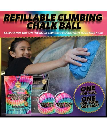2 Pack Refillable Chalk Balls for Rock Climbing, Gymnastics, Weightlifting - 200g Workout Chalk for Hands - Buy Online on GoSupps.com