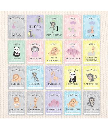 Baby Milestone Cards 57 Keepsake Moments | First Year Memories | Personalise | Unisex | Mum to be Gift | Baby ... - Buy Online on GoSupps.com