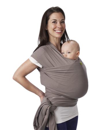 Boba Wrap Baby Carrier - Original Stretchy Infant Sling, Perfect for Newborn Babies and Children up to 35 lbs (Grey) Grey Wrap