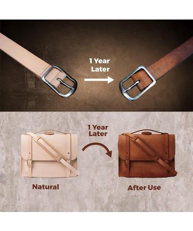 ELW Leather Blank Belt - 9-10 oz Thickness - Size 1-1/2 x72 - Vegetable Tanned Cowhide - DIY Belt Making - Crafting & Tooling - Buy Online on GoSupps.com