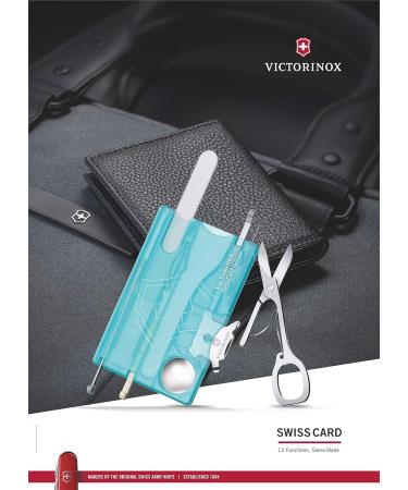 Personalized Victorinox Swiss Card Nailcare - 13 Function Swiss Pocket Knife Gift for Women | Perfect Birthday Gifts - Buy Online on GoSupps.com