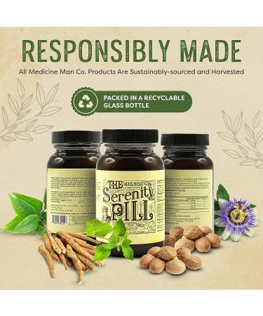 Serenity Pill 60 Capsules - Organic Anti Stress Supplement with Ashwagandha, Passion Flower, Nutmeg & Green Tea Extracts for Natural Stress Relief - Buy Online on GoSupps.com