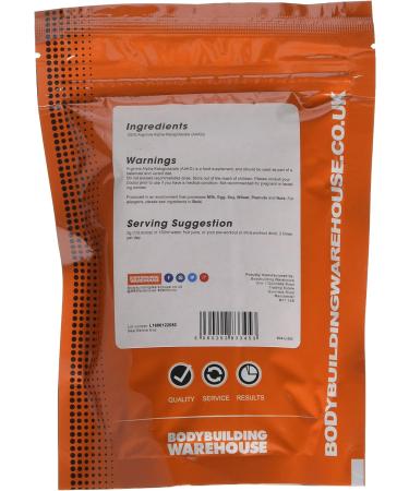 Bodybuilding Warehouse Pure Arginine Alpha-Ketoglutarate (AAKG) Powder -Unflavoured-250g - Buy Online on GoSupps.com