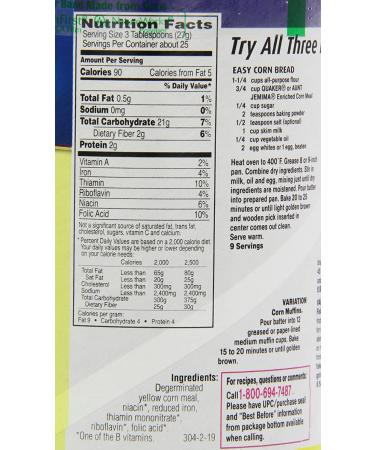 Quaker Yellow Corn Meal 680g - Pack of 3 | Premium Quality Cornmeal - Buy Online on GoSupps.com