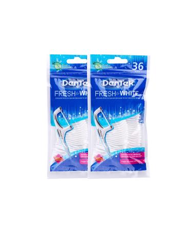 2x dentek fresh & white dental sticks