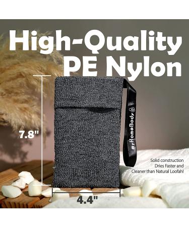 Exfoliating Soap Pocket & Scrubber Set - Graphite Gray | 2 Pack - Buy Online on GoSupps.com