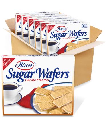 Biscos Creme Filled Sugar Wafers, 6 - 8.5 Ounce Boxes (Pack of 6)