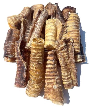 Beef Trachea Dog CHEW Treat - (4/6/12 INCH) Beef Trachea for Dogs - *(4 INCH 16 Pack)* - Single Ingredient Beef Treats - 100% Natural Free Range Beef - Dental CHEW 1 count (Pack of 16)