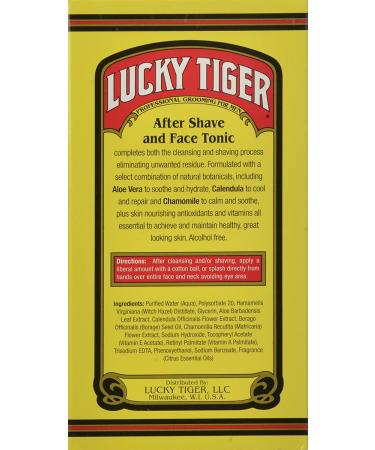 Lucky Tiger After Shave & Face Tonic 8oz Clean Scent - Pack of 1 - Buy Online on GoSupps.com