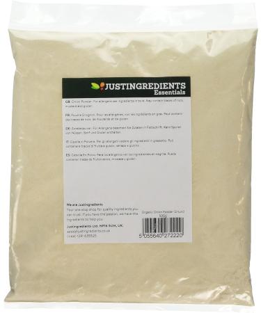 JustIngredients Essentials Organic Onion Powder 500g - Pack of 1 | Pure and Natural - Buy Online on GoSupps.com