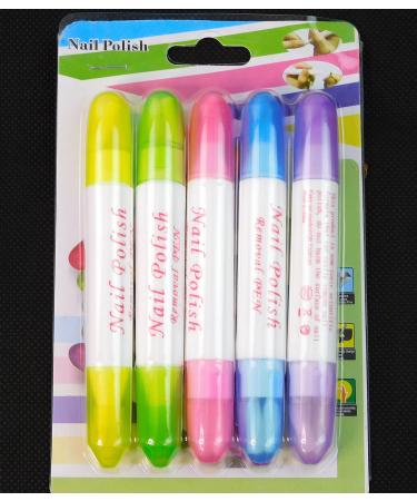 Precision Nail Polish Corrector Pen 5 Pieces