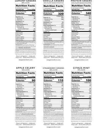 Raw Generation 1-Day Low Sugar Detox Cleanse - Boost Digestion & Eliminate Bloating | Plant-Based Juices with 47g Protein | Non-GMO Beginner Juice Cleanse - Buy Online on GoSupps.com