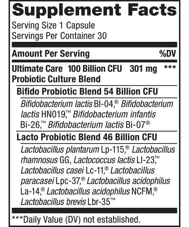 Renew Life Ultimate Flora Probiotic 100 Billion - 30 Vegetarian Capsules - Buy Online on GoSupps.com