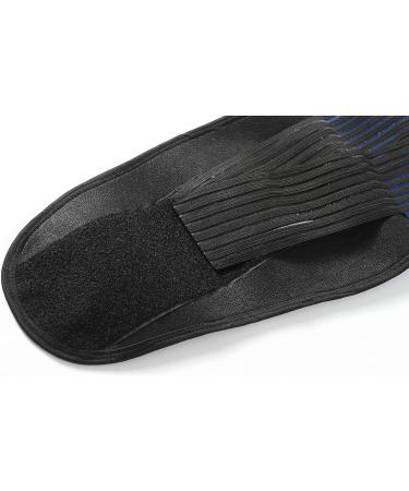 Lumbar Support with Double Banded Compression Straps | Black & Blue | Size L - Perfect Back Pain Relief | Shop Internationally - Buy Online on GoSupps.com